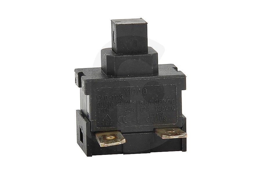 Miostar Aspiradora Interruptor de encendido/apagado de 2 contactos negro para AEG, Electrolux y otros aspiradora 2191305040 apto para entre otros VX61IWA, AES340G, VX62RR