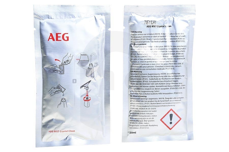 AEG Fensterreiniger Reinigungsset (Performance Kit) für u.a. AEG, Electrolux Fenstersauger 9001683334