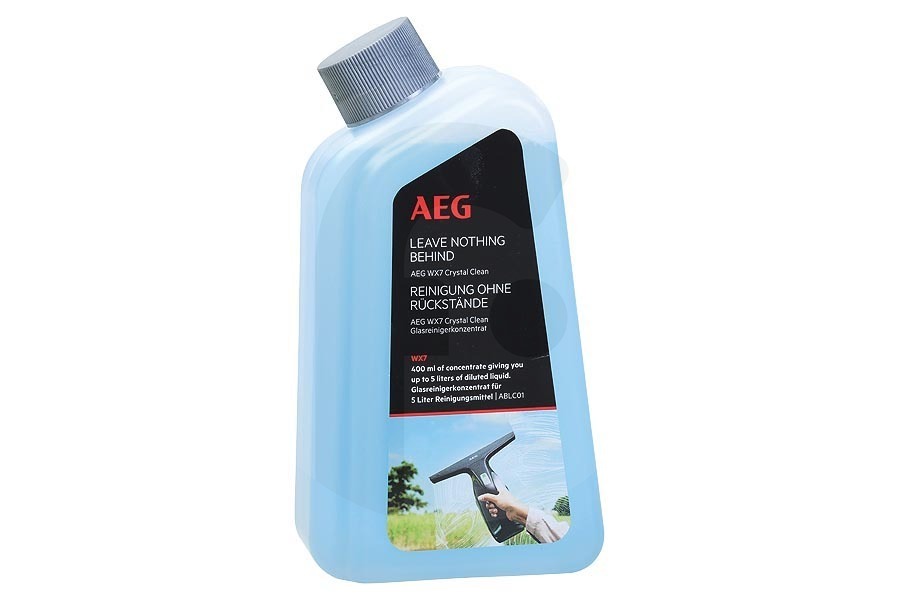 AEG Limpiadora de cristales Limpiacristales (producto de limpieza) Cystal Clean 400ml para AEG, Electrolux y otros limpiacristales 9001683359 apto para entre otros Limpiador de ventanas WX7