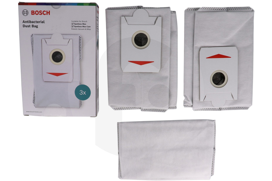 Bosch Aspirapolvere Bosch sacchetto aspirapolvere antibatterico Spotless per aspirapolvere 17009040, BHZRDBAB
