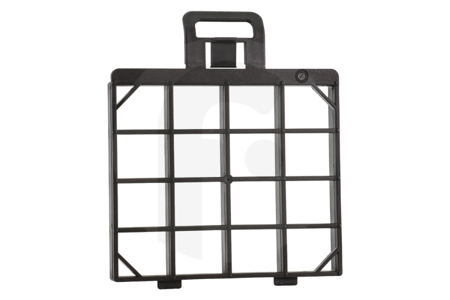 Siemens Aspiradora Rejilla (soporte, marco del filtro) del microfiltro (filtro de escape) negro 98x10x117 mm aspiradora 427225, 00427225 apto para entre otros VS06G170, BSG61800