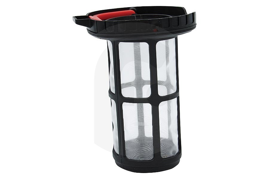 Bosch Aspirapolvere Parte esterna del filtro (supporto) nero/rosso per Bosch, Siemens e altri aspirapolvere senza fili 12026519