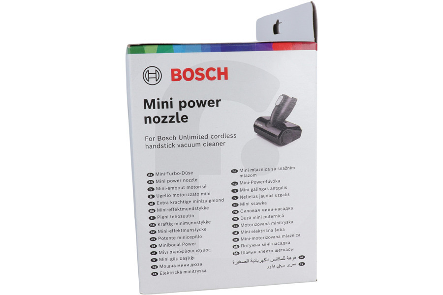 Bosch Aspirapolvere Turbo spazzola (bocchetta turbo, spazzola elettrica) mini Unlimited per Bosch, Siemens e altri aspirapolvere senza fili 17008529, BHZUMP