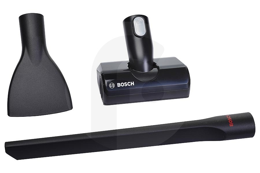 Bosch Aspiradora Unlimited kit de accesorios (juego de accesorios) 3 piezas para Bosch, Siemens y otros aspiradora inalámbrica 17004820, BHZUKIT apto para entre otros Bosch Unlimited