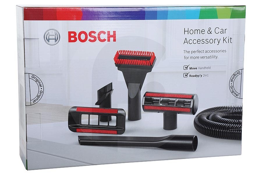 Bosch Aspirapolvere Home & Car kit (set accessori) 7 pezzi AP8 per Bosch, Siemens e altri aspirapolvere senza fili 17001822, BHZTKIT1