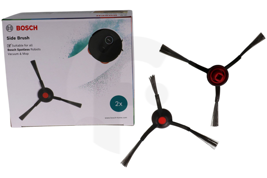 Bosch cepillo lateral Spotless para aspiradora 17009044, BHZRSB apto para entre otros Todas las aspiradoras robot Bosch Spotless