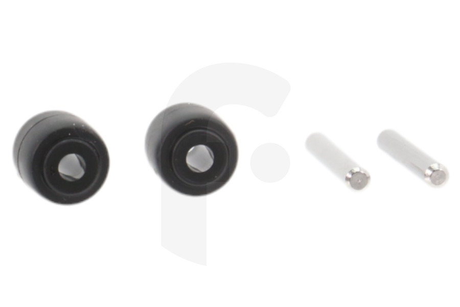 Bosch Aspiradora Rueda (juego de ruedas) 2 unidades incl. ejes para Bosch, Siemens y otros aspiradora escoba sin cable 10012610 apto para entre otros BCS61113, BCS61PET