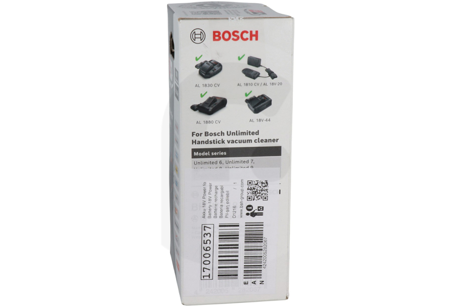 Bosch Aspirapolvere Batteria 18V/4.0Ah Power for All per Bosch, Siemens Unlimited e altri 17006537