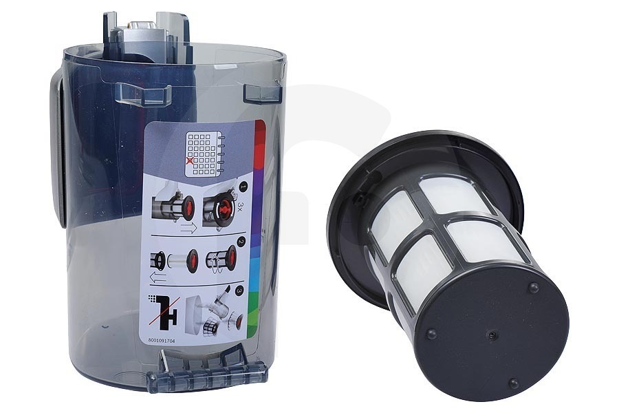 Bosch Staubsauger Auffangbehälter (Staubbehälter) für u.a. Bosch, Siemens Akku-Staubsauger 12038350