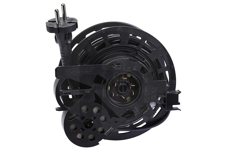 Profilo Aspiradora Carrete de cable (enrollador de cable) incl. cable para Bosch, Siemens y otros aspiradora 12003875 apto para entre otros VSZ4GM338, BGL35127, BGL3A310