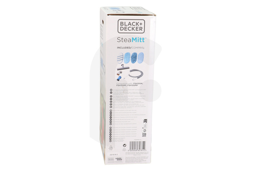 Black & Decker Dampfreiniger Black & Decker SteaMitt Zubehörset FSHSMA-XJ Dampfreiniger