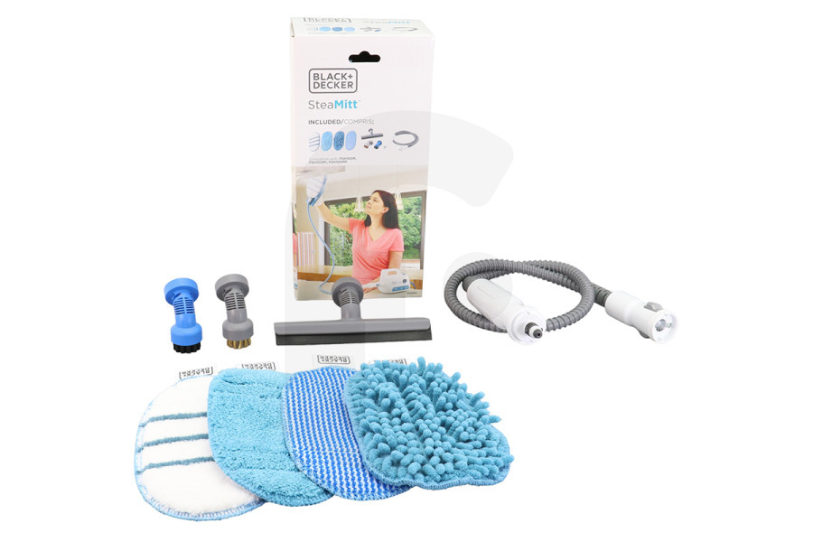 Black & Decker Limpiadora de vapor y mopa a vapor Black & Decker SteaMitt Juego de accesorios Limpiador a vapor FSHSMA-XJ apto para entre otros FSH10SM, FSH10SM1, FSH10SMP