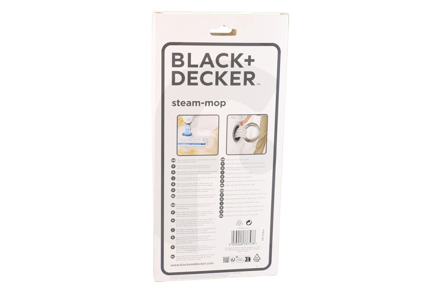 Black & Decker Limpiadora de vapor y mopa a vapor Limpiador a vapor Black & Decker Steam Cloth FSMP20-XJ