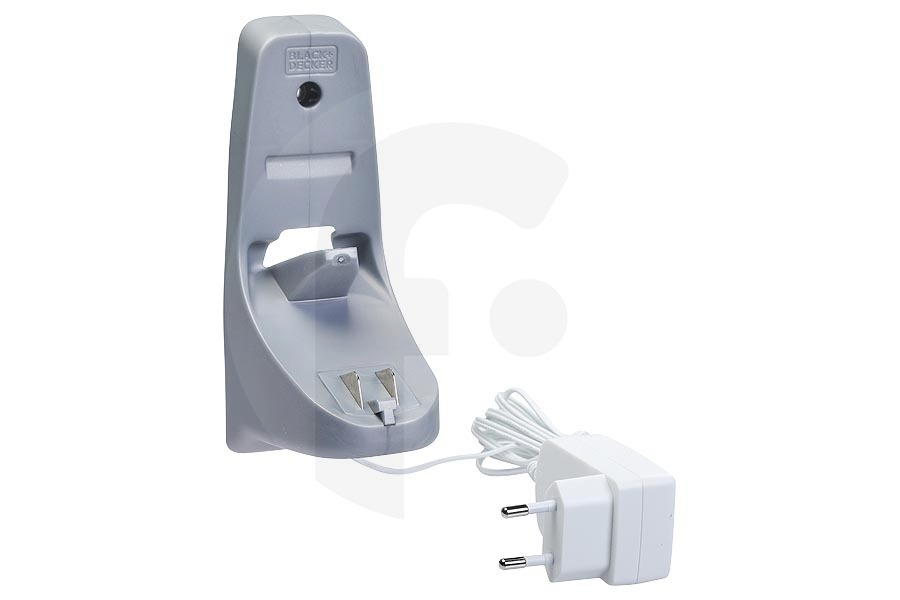 Black & Decker Aspiradora Black & Decker cargador (adaptador, enchufe, transformador, cable) 4V incl. soporte aspiradora de mano (aspirador portátil) N609721 apto para entre otros NVC115WA, WDC115WA, NVC115WP