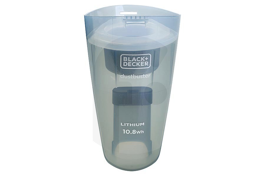 Black & Decker Aspiradora Black & Decker dustbuster contenedor de recolección (contenedor de polvo, depósito de polvo) incl. filtro LITIO 10.8Wh 117x118x205mm, aspiradora de mano N924716 apto para entre otros NVB215W