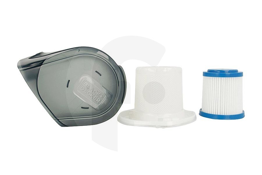 Black & Decker Aspirapolvere Black & Decker contenitore di raccolta (contenitore polvere, serbatoio polvere) incl. filtros, aspirapolvere senza fili N925321
