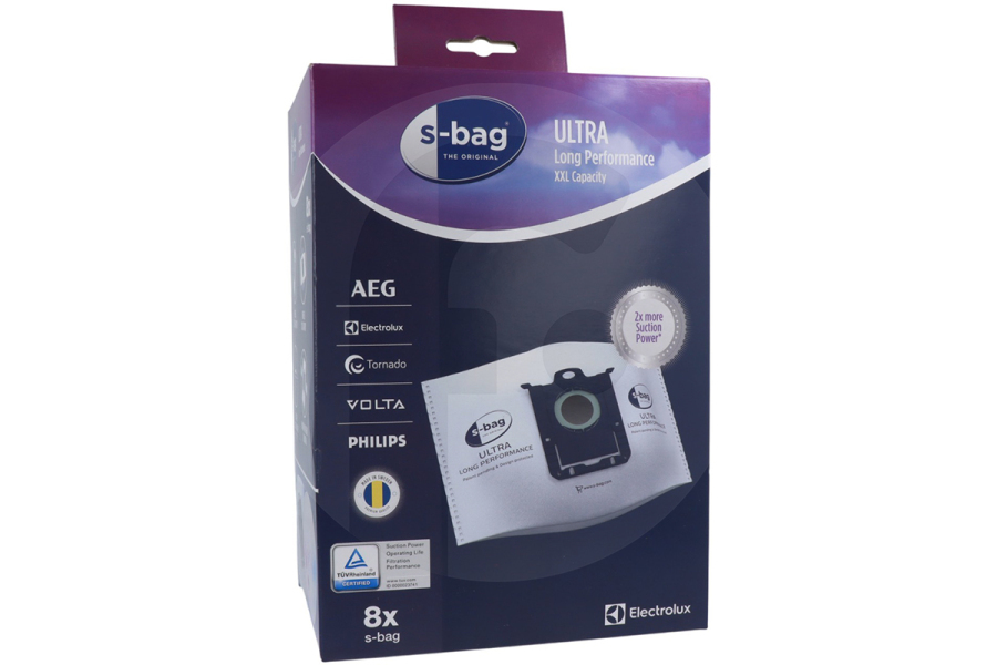 Aeg electrolux Aspiradora Electrolux S-Bag Ultra Long Performance Bolsas Aspiradora Mega Pack 9001660498 apto para entre otros Ultraone, Ultraone Verde