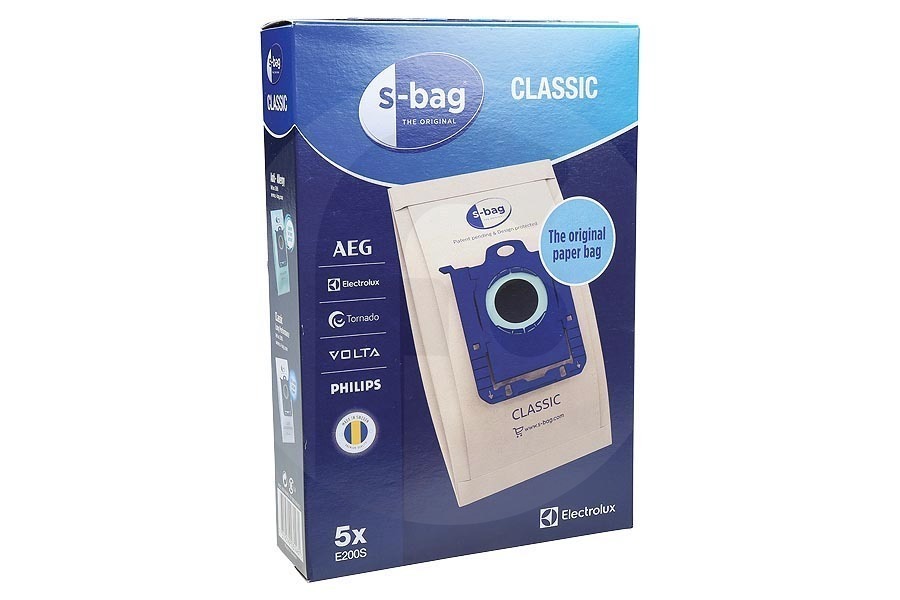 Universal 9001684621 Aspiradora Electrolux S-Bag Classic Bolsas Aspiradora E200 9000844804 apto para entre otros Airmax, JetMaxx, Powerforce