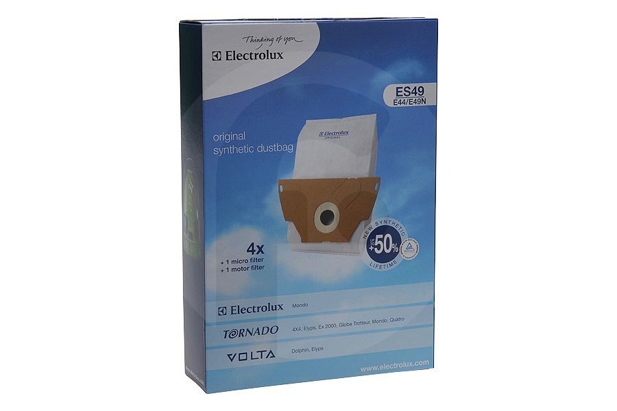Electrolux Aspiradora Electrolux E44 Bolsas Aspiradora ES49 9002565464 apto para entre otros Mondo Range E49N