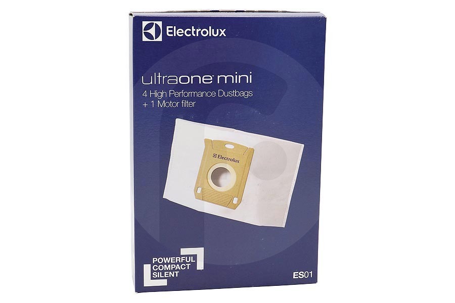 Electrolux Aspiradora Electrolux UltraOne Mini ES01 bolsas para aspiradora (bolsas para polvo) 4 piezas incl. 1 filtro de motor aspiradora ES01 9001670109 apto para entre otros Ultraone Mini