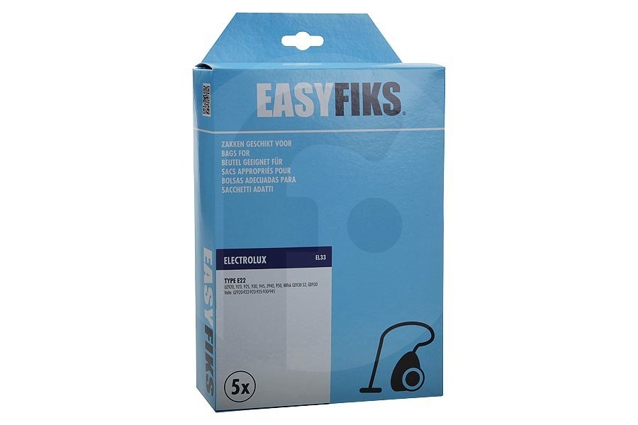 Panasonic 1401537087 Aspiradora Bolsas Aspiradora E22/GD930 Electrolux apto para entre otros E22 UZ 920-925-930-945