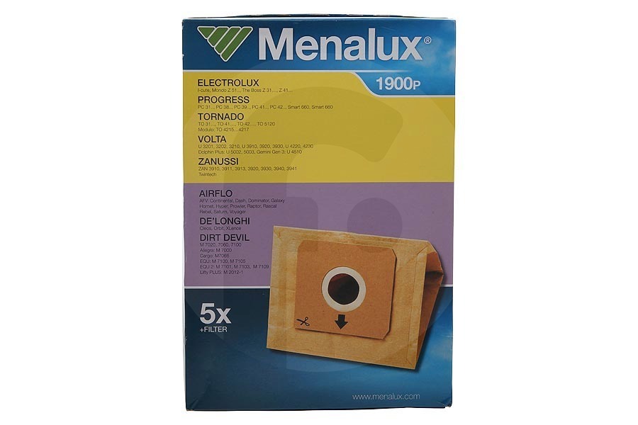 Dometic Aspiradora Menalux 1900P bolsas de papel para aspiradora (bolsas para polvo) 5 piezas incl. 1 filtro aspiradora 9002568328 apto para entre otros I-lindo, Mondo Z, The Boss