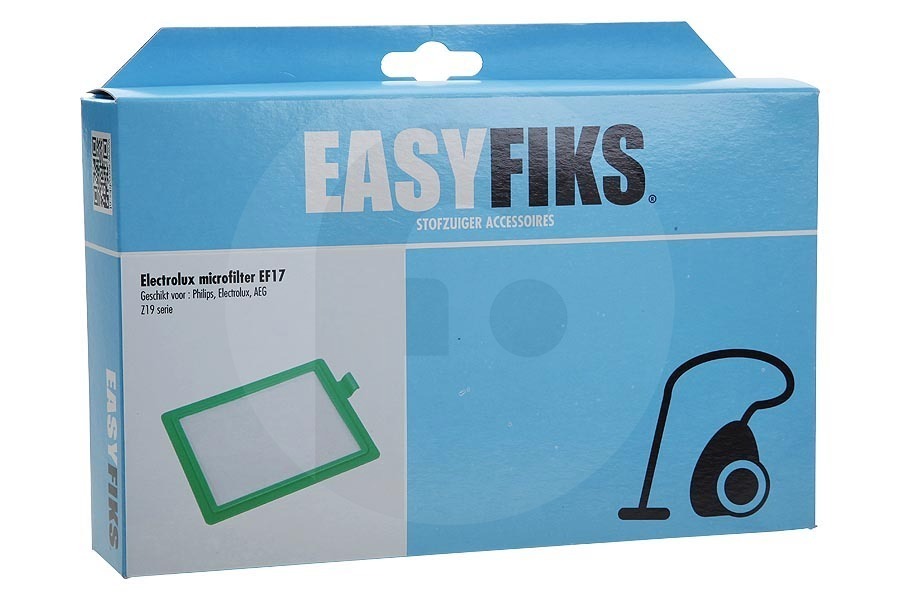 Easyfiks Staubsauger Mikrofilter (Filter, Abluftfilter) EF17 inkl. Halter grün 120x10x162mm Staubsauger 9092880526