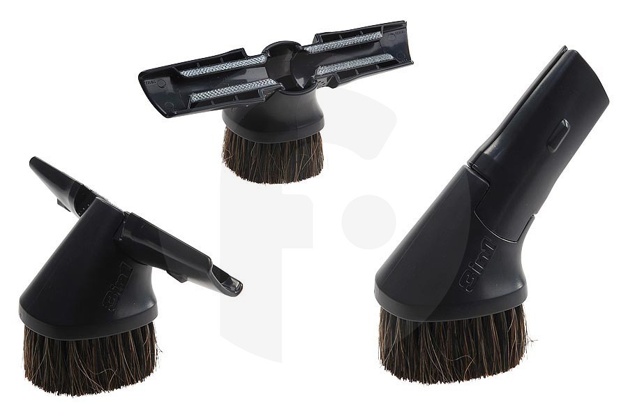 Electrolux Cepillo de cerdas múltiple (cepillo redondo, accesorio, cepillo), boquilla para tapicería (cepillo para muebles) y boquilla para ranuras (boquilla para juntas) kit 3 en 1 para entre otros  aspiradora 2193714058 apto para entre otros ZUS3970P, Z8850, Z8220