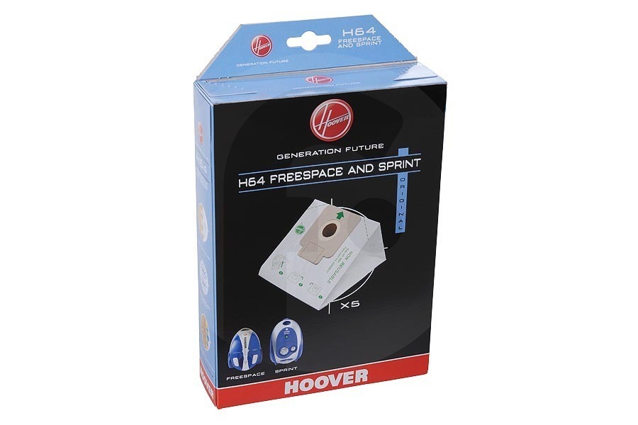 Panasonic Aspiradora Hoover H64 Freespace Sprint Bolsas Aspiradora 35600637 apto para entre otros Sprint, FreeSpace TW1750, Flash Capture, Brave