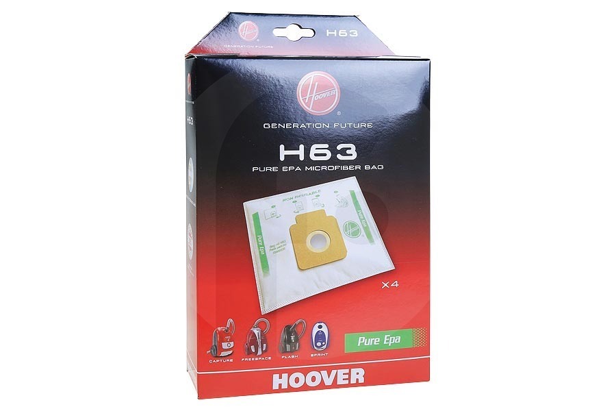 Hoover Aspiradora Hoover H63 Freespace Sprint Bolsas Aspiradora 35600536 apto para entre otros Captura, Freespace, Flash Sprint