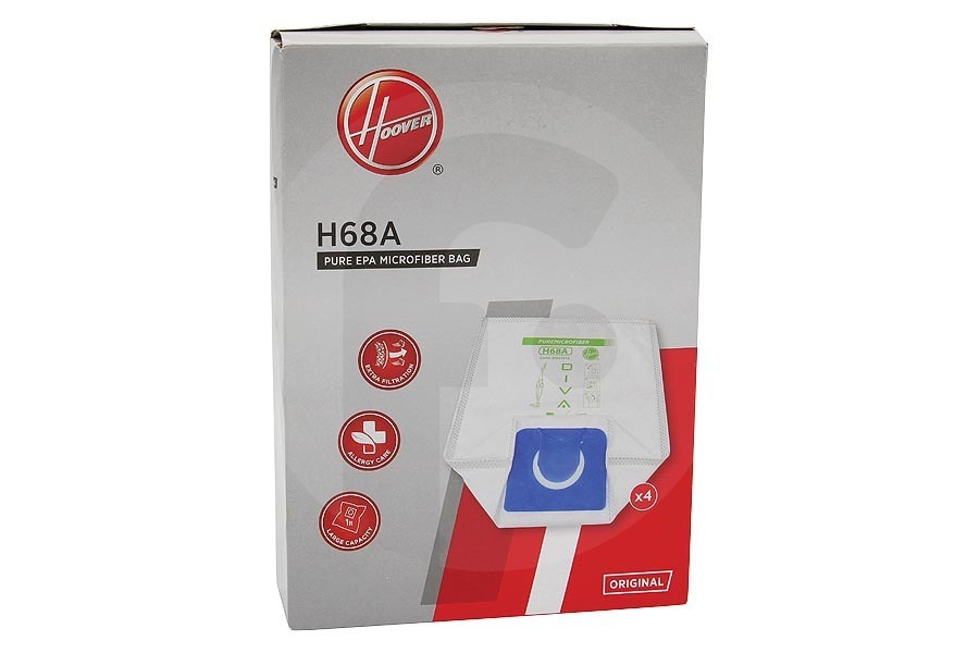 Hoover Aspiradora Bolsa para aspiradora Hoover H68A 35601915 Aspiradora apto para entre otros diva