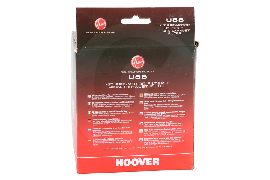Hoover Aspiradora Hoover U66 Juego de filtros 35601328 Aspiradora