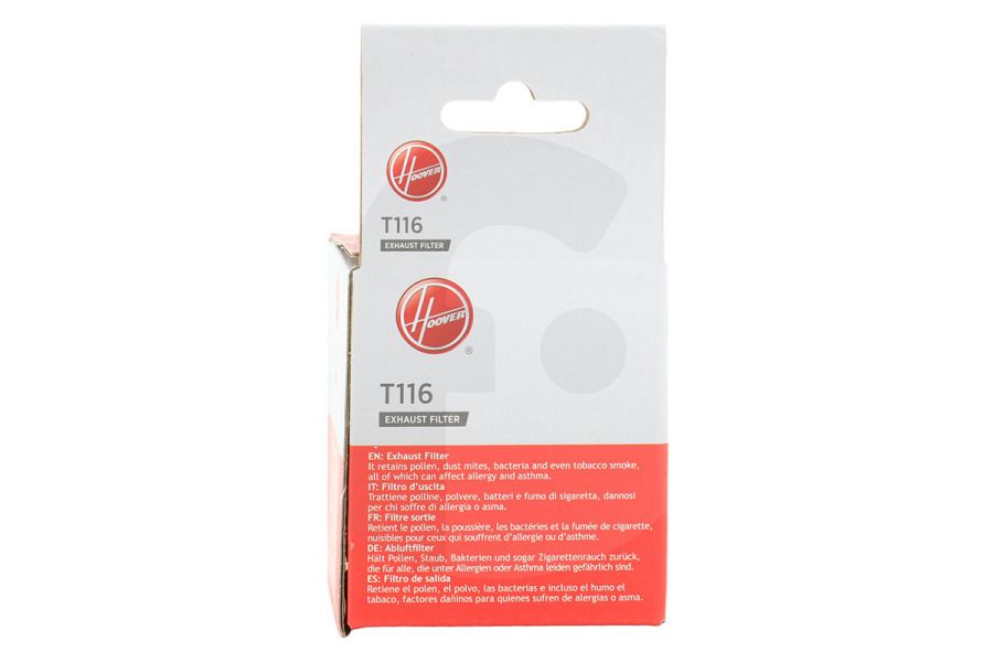 Hoover Staubsauger Hoover T116 Abluftfilter 35602170 Staubsauger