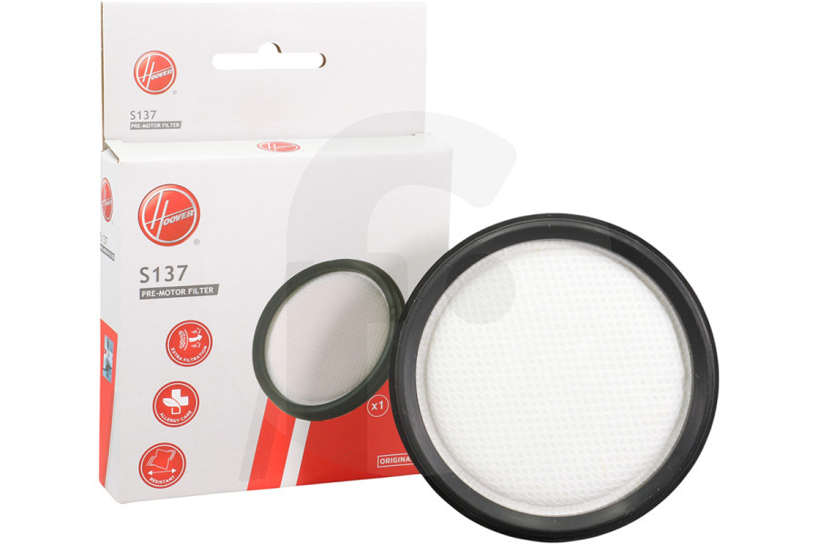 Hoover Aspiradora Filtro de motor para aspiradora S137, 35602278 apto para entre otros H-libre 300