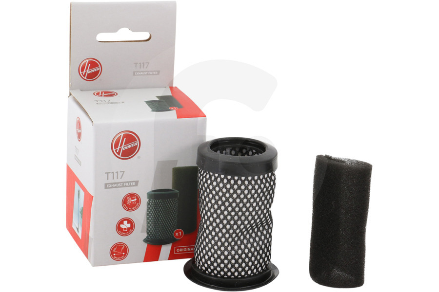 Hoover Aspiradora Filtro de escape para aspiradora T117, 35602731 apto para entre otros H-libre 200