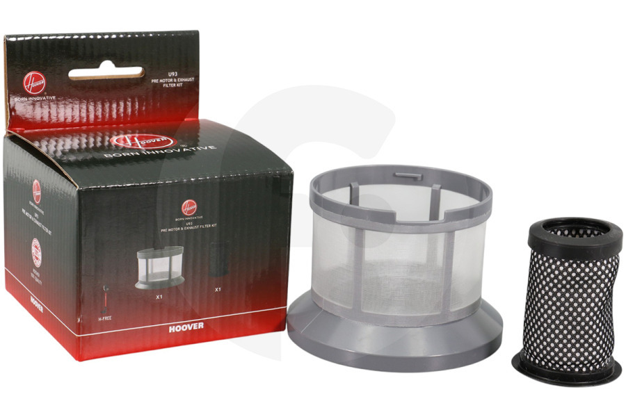 Hoover Aspiradora Filtro de motor y escape para aspiradora U93, 35602065 apto para entre otros H-libre 200