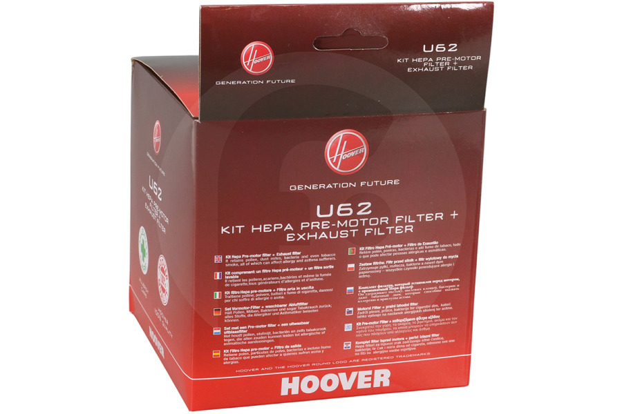 Hoover Aspirapolvere Hoover Filtro HEPA e di scarico per aspirapolvere U62, 35601182