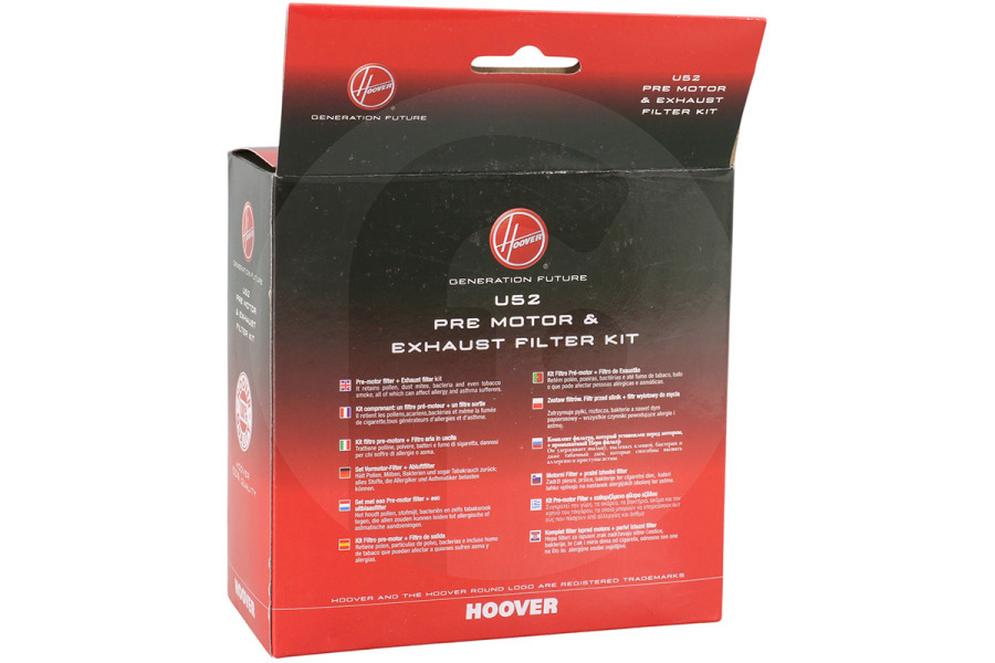 Hoover Aspirapolvere Hoover U52 Set di filtri per aspirapolvere 35601650