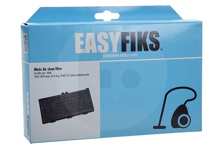 Easyfiks Staubsauger Easyfiks active HEPA-Filter (Allergiefilter) mit Rahmen (Halterung) schwarz Staubsauger 7226140