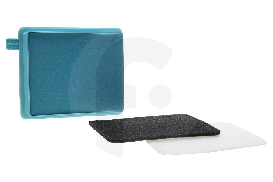 Alternative Staubsauger HEPA Filter (Allergie) für Philips hellblau 146x126x35mm Staubsauger 432200493801