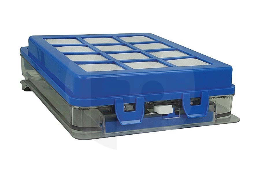 Philips Staubsauger Philips Hepa-Filter (Allergiefilter) mit Rahmen (Halterung) blau Staubsauger 432200901131