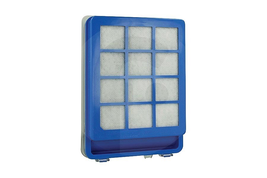 Philips Aspirapolvere Philips filtro HEPA (filtro antiallergico) con telaio (supporto) blu per aspirapolvere 432200901131 adatto a tra cui FC9920, FC9921, FC9922