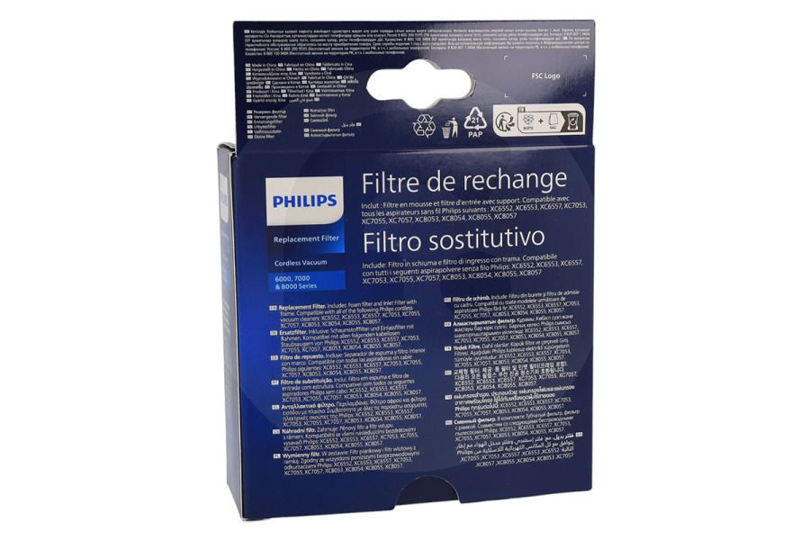 Philips Aspirapolvere Philips Filtro di ricambio per Aspirapolvere XV1681/01