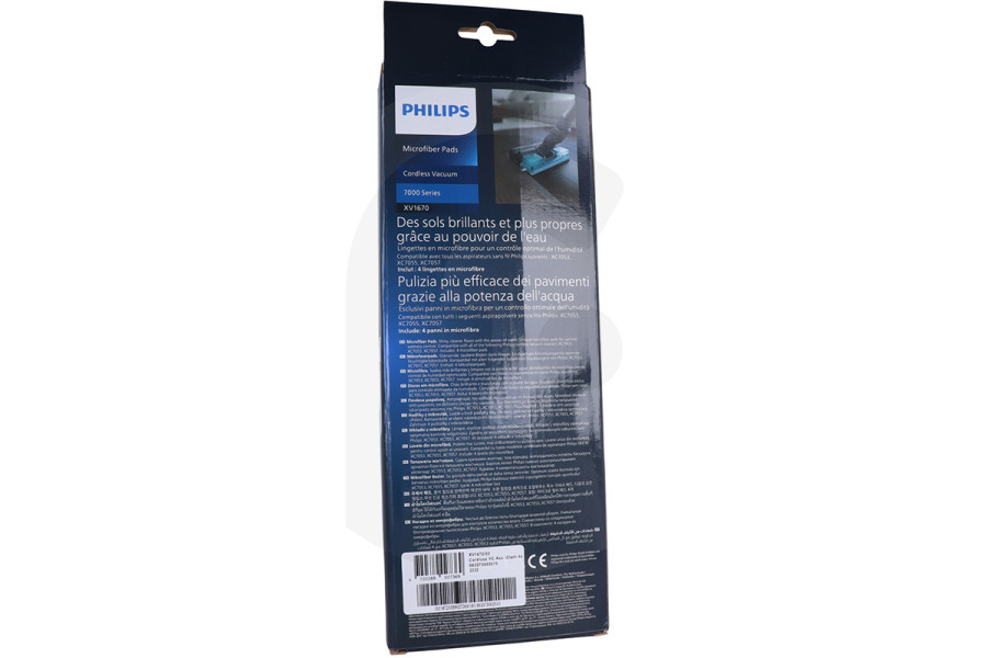 Philips Aspiradora Philips XV1670/02 Almohadillas de Microfibra para Aspiradora