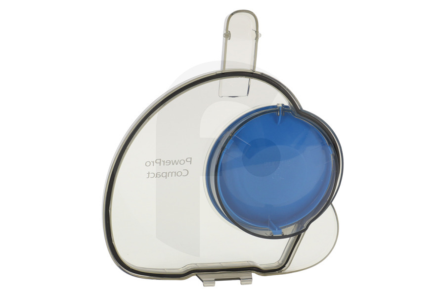 Philips Aspirapolvere Philips coperchio del contenitore della polvere rimovibile (serbatoio, presa) PowerPro Compact Power Cyclone 5 trasparente e blu aspirapolvere 996510076954