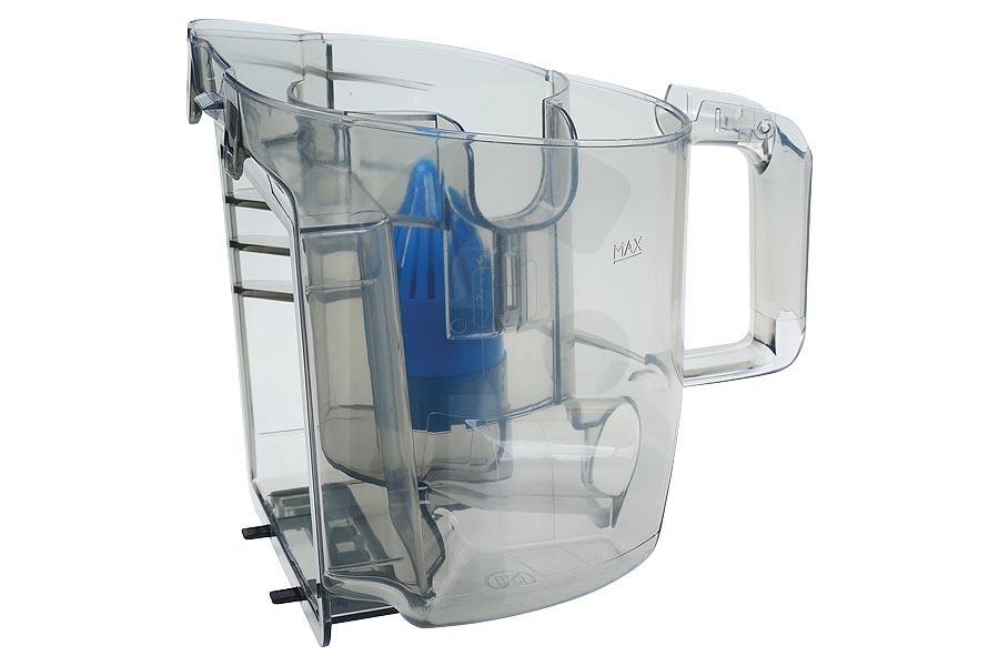 Philips Aspiradora Philips recipiente para polvo desmontable (depósito, receptáculo) excl. tapa PowerPro Compact Power Cyclone 5 transparente y azul aspiradora 996510076932 apto para entre otros FC9332, FC9349, FC9352