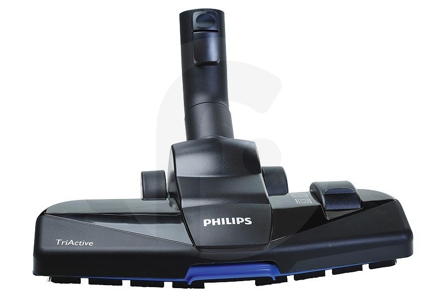 Philips TriActive cepillo combinado (cepillo de aspiración, boquilla combinada, boquilla de aspiración) incl. rueda negro aspiradora 642001015739 apto para entre otros FC9329, FC9528, FC9529, FC9332