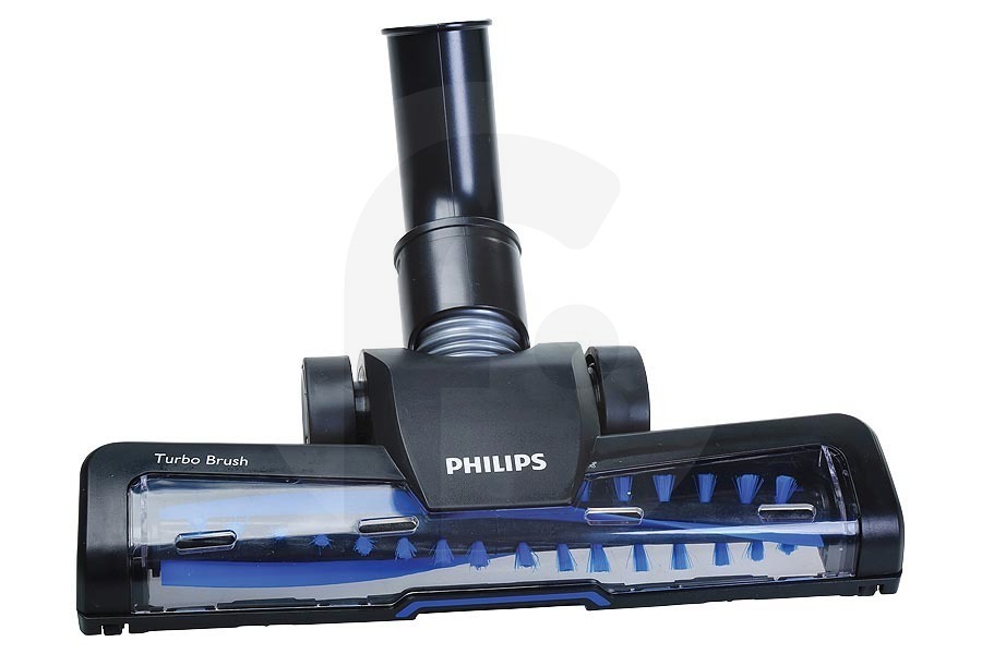 Philips TurboBrush cepillo turbo (boquilla turbo, cepillo eléctrico, boquilla motorizada) ø 35mm negro azul CP0191/01 aspiradora 432200426231 apto para entre otros FC9556, FC8370, FC8240