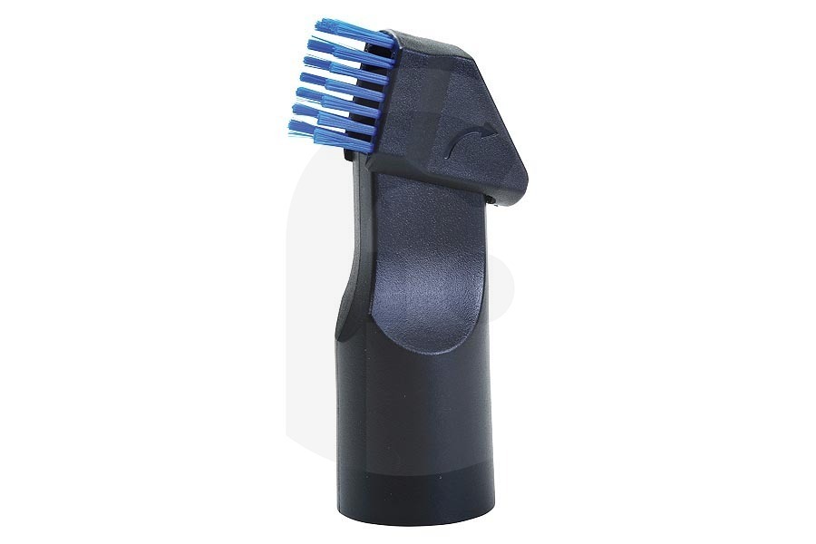 Philips 2 en 1 Boquilla para ranuras con cepillo suave (boquilla para grietas, herramienta para ranuras, boquilla para hendiduras) negro azul aspiradora 432200426971 apto para entre otros FC8246, FC8289, FC8295
