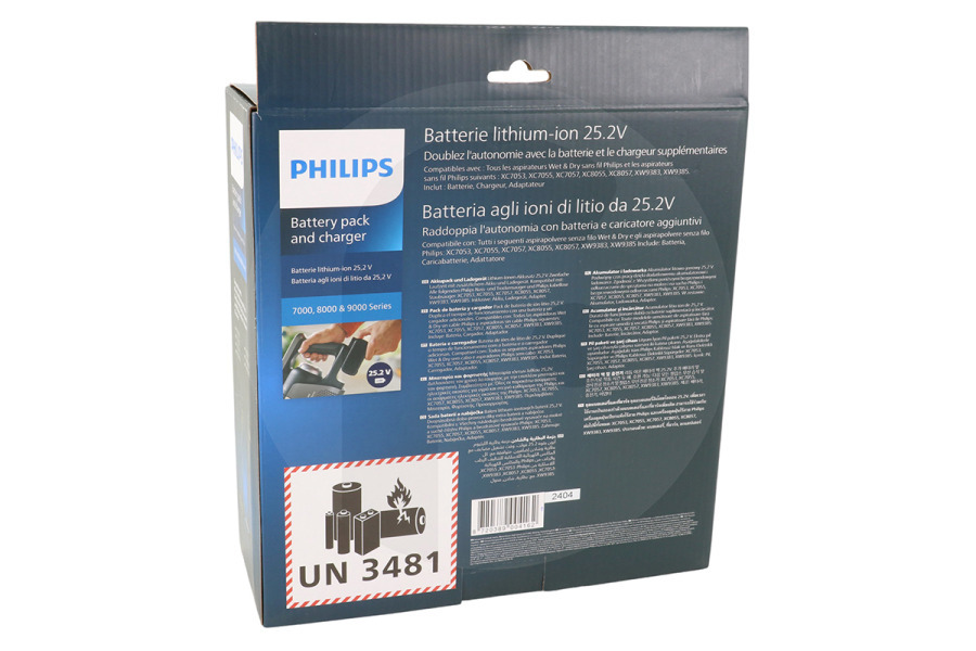 Philips Aspirapolvere Aspirapolvere con batteria agli ioni di litio Philips XV1797/01 e caricabatterie